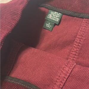 Wild Fable Deep Red Corduroy Jacket
